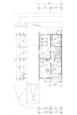 Bemaßter Grundriss OG