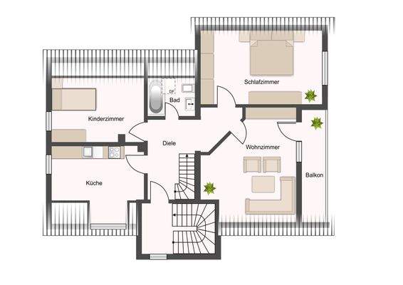 Grundriss 1. Obergeschoss