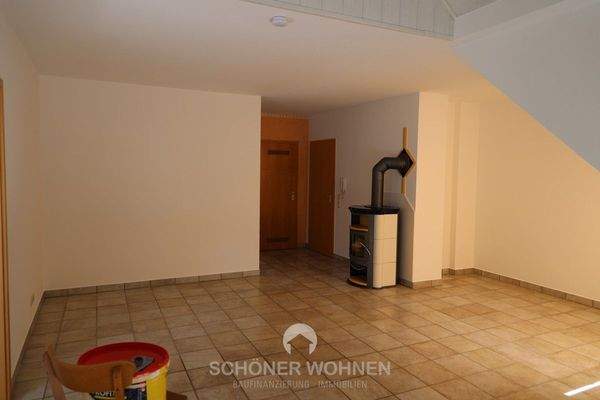 Wohnzimmer  mit Kaminofen