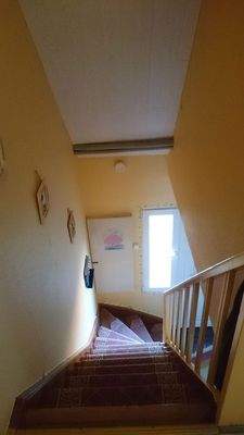 Blick auf Treppe obere Wohnung