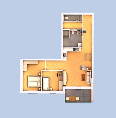 3D Ansicht Wohnung 07