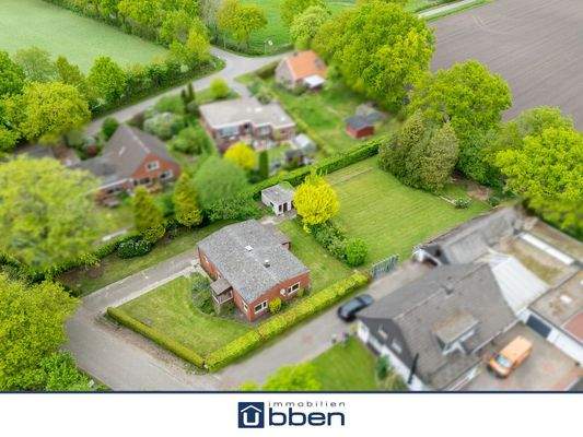 Blick auf das Grundstück 