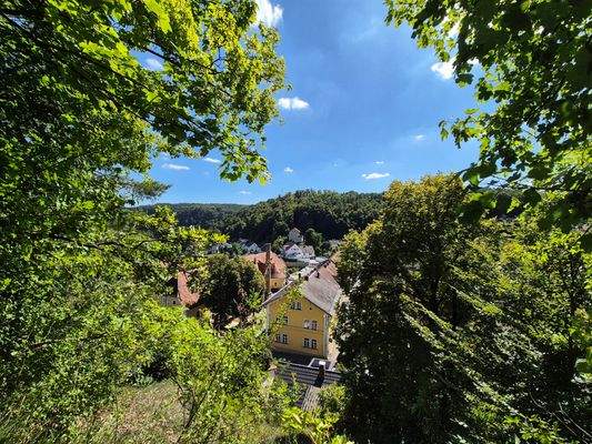 Aussicht oberhalb des Grundstückes