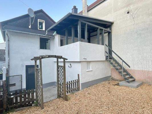 Rückseite, Blick auf Terrasse