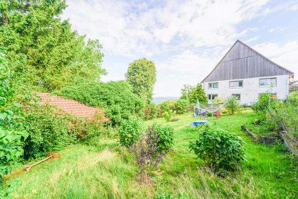 hintere Ansicht des Gartens 