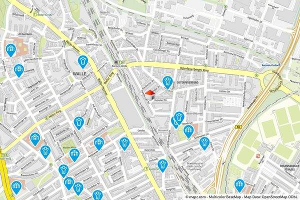 Geolyzer Kartenausschnitt