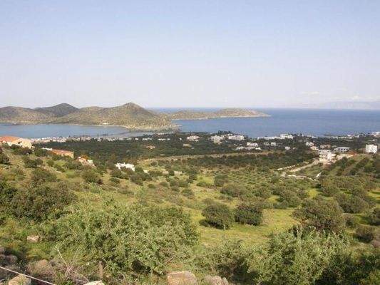 Kreta, Elounda: Baugrundstück mit Panoramablick zu verkaufen