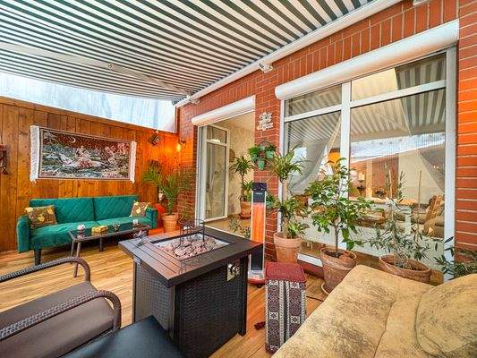 Wintergarten mit Heizöfen