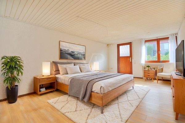 Schlafzimmer Einliegerwohnung  Mögliche Möblierung 