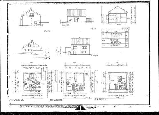 Grundrisse Schnitt Ansichten