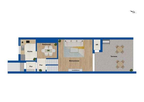 Grundriss Level I u. Level II