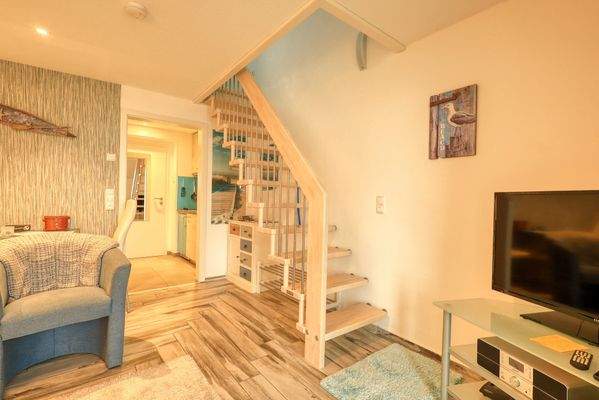 Beispielwohnung: Zugang Dachgeschoss