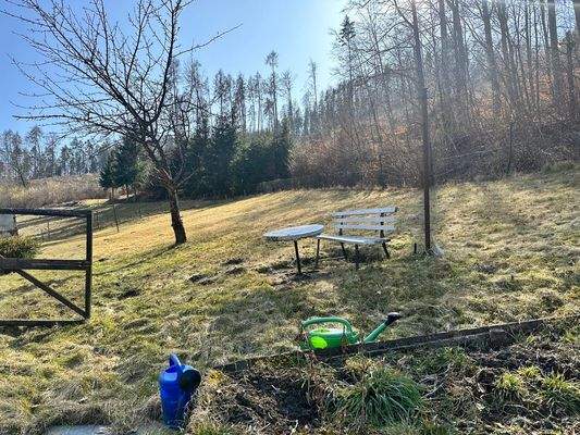 Garten nur wenige Meter entfernt