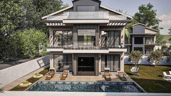 4-bedroom Detached Villas for Sale in Fethiye Çalış