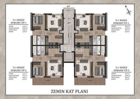 Apartments in a Complex with a Pool Near Airport in Antalya