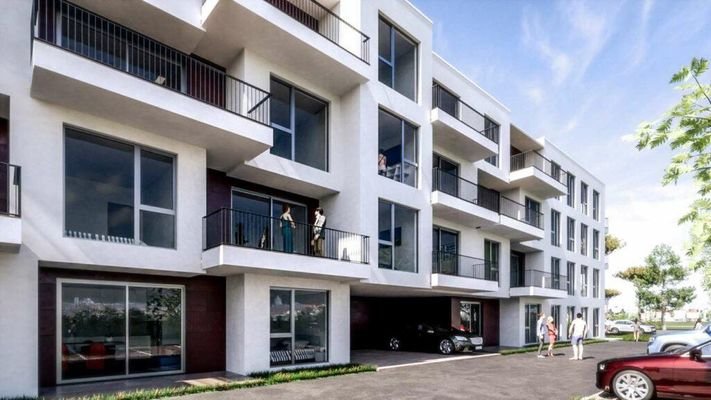 Wohnung im zweiten Stock mit Balkon, Neubau Umag (