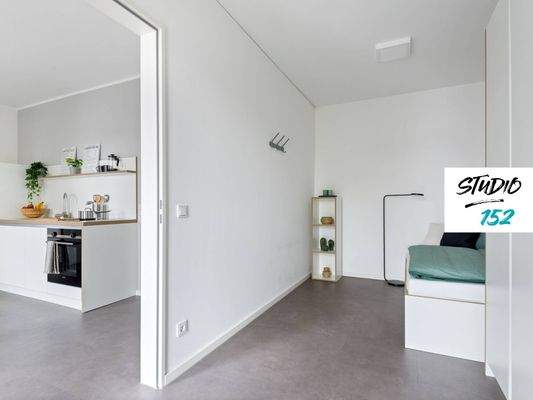 Ansicht II: Schlaf- und Arbeitsbereich