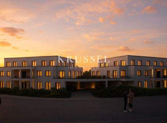 Moderne Architektur mit hellgrauem Klinkermauerwerk