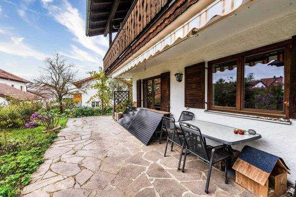 Die Südterrasse - ideal zum Feierabend genießen