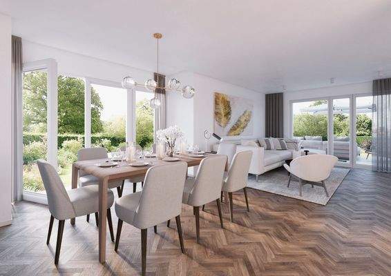 Visu Wohn- und Essbereich