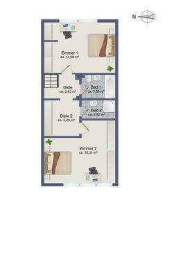 Grundriss Obegeschoss