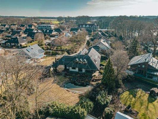 Gartenbereich aus der Luft