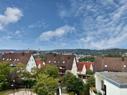 Aussicht auf die Stadt Sulzbach und den Annaberg