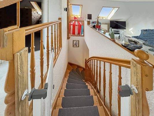 Treppe ins Dachgeschoss
