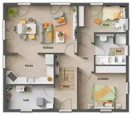 Bungalow 92 Grundriss Erdgeschoss.webp