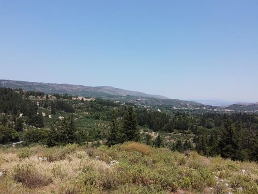 Kreta, Nipos: Grundstück mit atemberaubender Aussicht und Baugenehmigung zu verkaufen