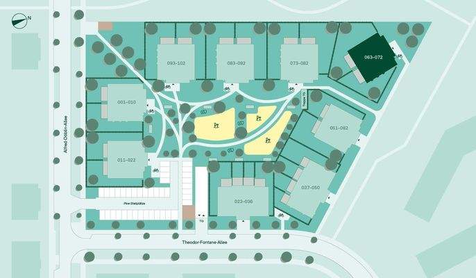 Lage der Eigentumswohnung im Quartier