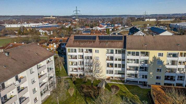 Blick auf den Gemeinschaftsgarten