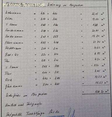 Flächenberechnung OG