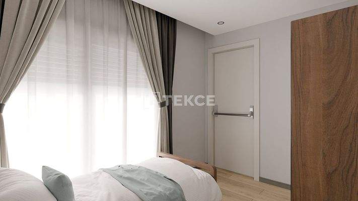 Flats 300 m From the Cliffs in Kaleiçi, Muratpaşa