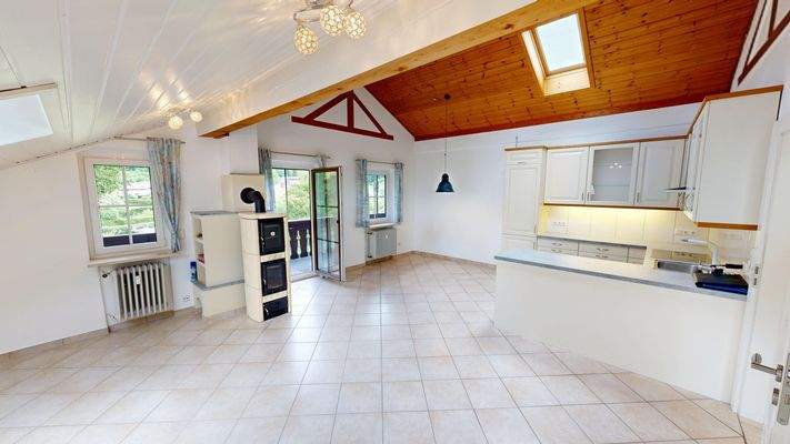 Große und offene Wohnküche 