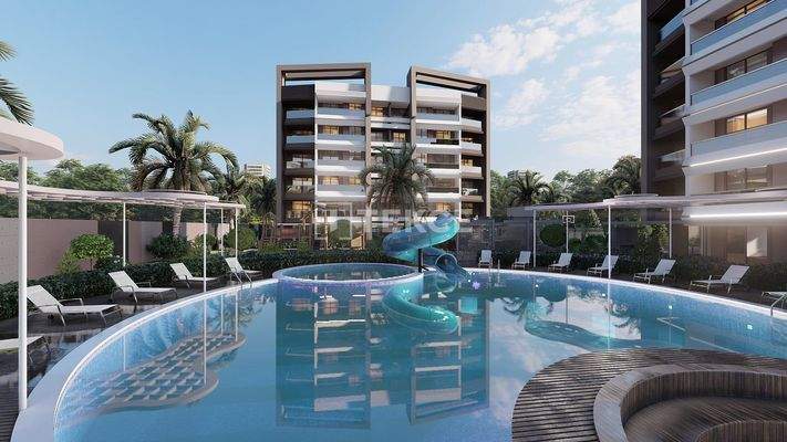 Apartments with Pool in Altıntaş Close to the Airport
