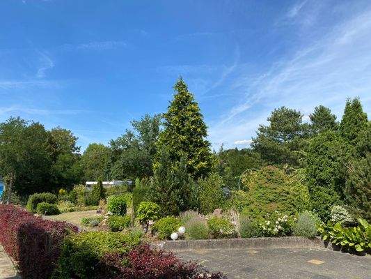 Ziergarten frontal nach Nordosten