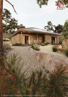 Ansicht Garten Verblendfassade