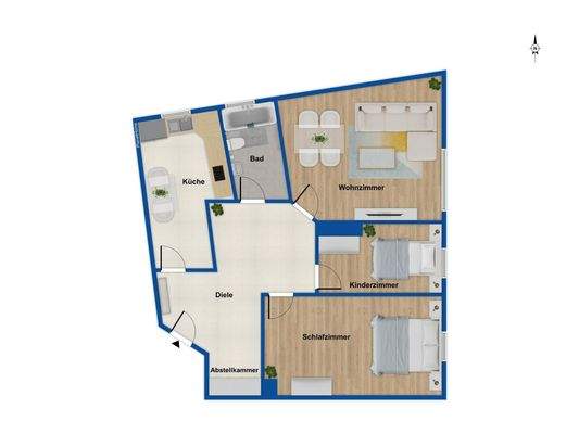 Grundriss Wohnung