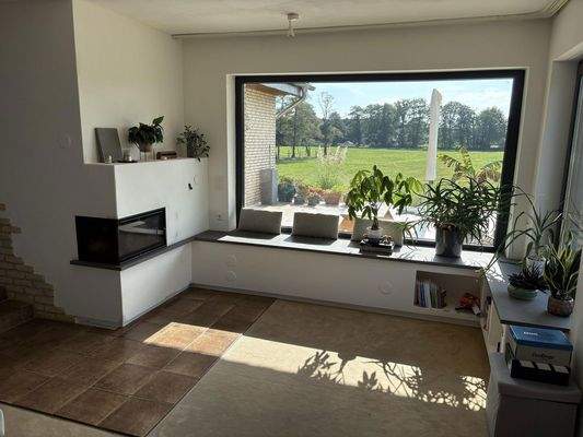 Wohnzimmer mit Grundofen