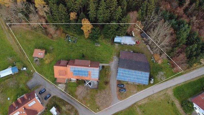 Grundstück Vogelperspektive