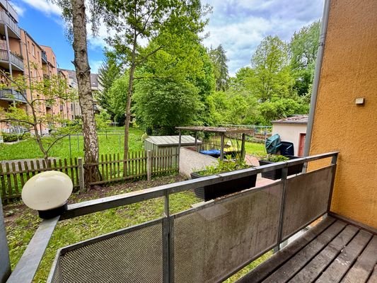 Balkon am Wohnzimmer