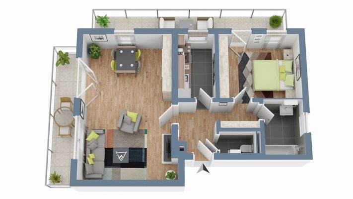 unverbindlicher Grundriss 3D