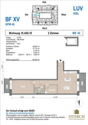 Grundriss WE 43 Baufeld XV 