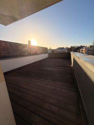 Sonnenterrasse am Morgen