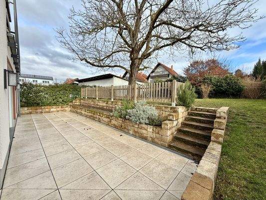 Terrasse der Erdgeschoßwohnung