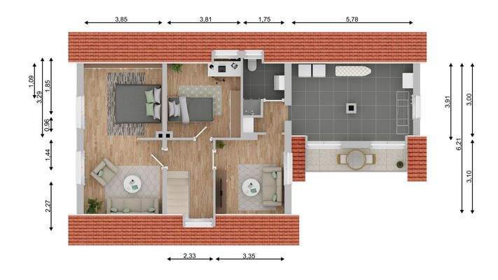 Grundriss Dachgeschoss