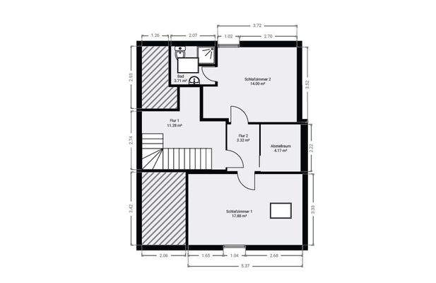 Dachgeschoss Grundriss
