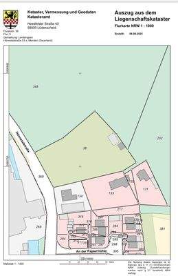 Flurkarte Flurstück 38