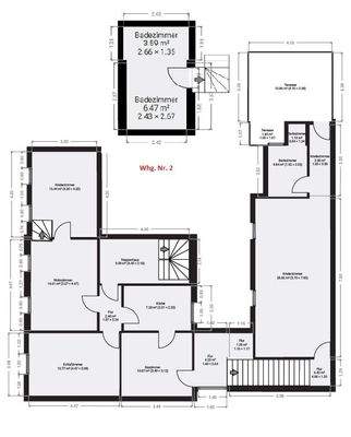 Grundriss EG mit Bad UG